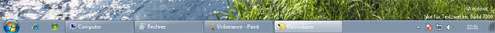Vista-Taskleiste unter Windows 7